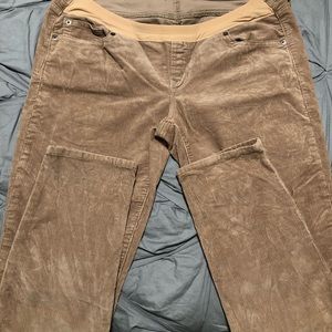Gap maternity skinny corduroy tan jeans size 30/10